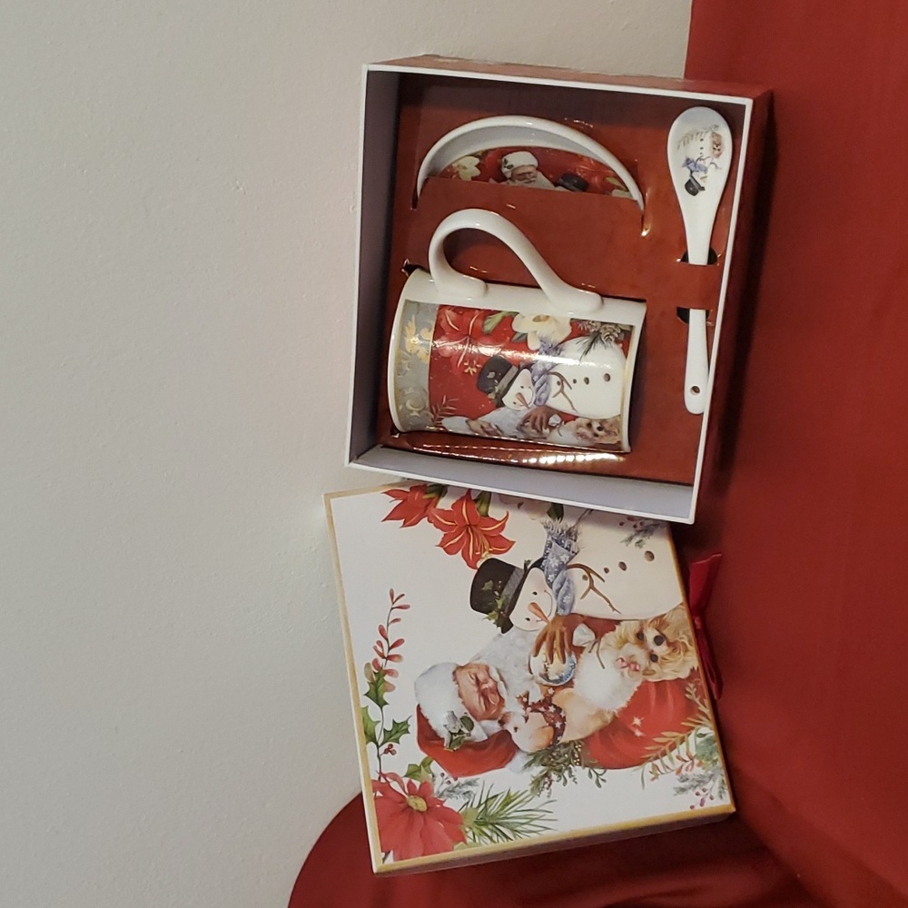NIB Cookies for Santa Tea Set